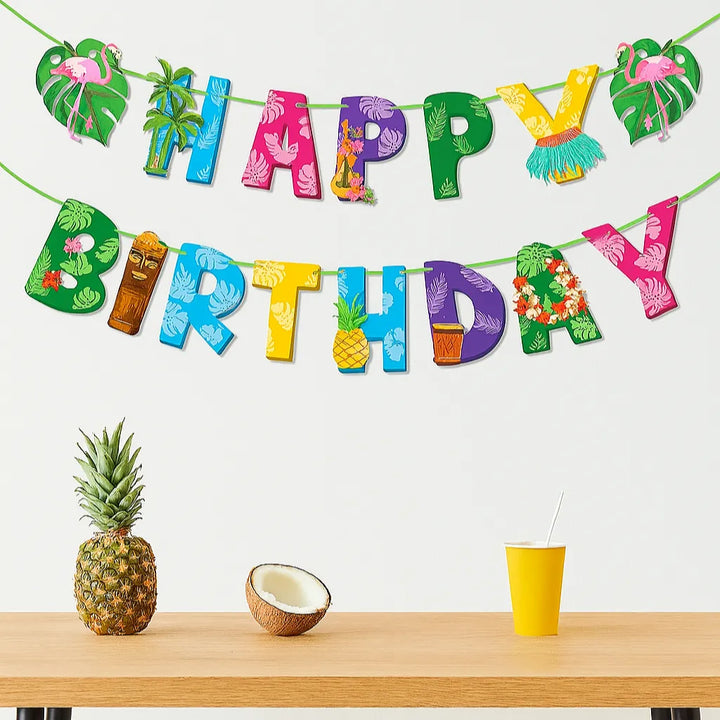 Guirlande Tropicale Thème Hawaïen
