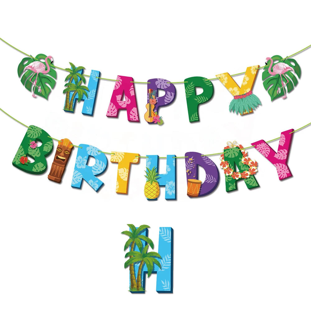 Guirlande Tropicale Thème Hawaïen Originale