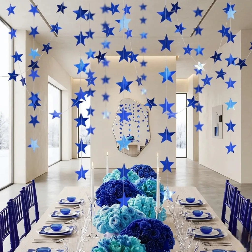 Guirlande d’Etoiles Bleu Roi 