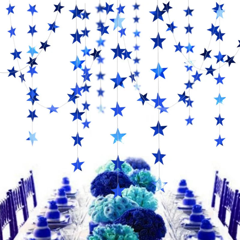 Guirlande d’Etoiles Bleu Roi Design