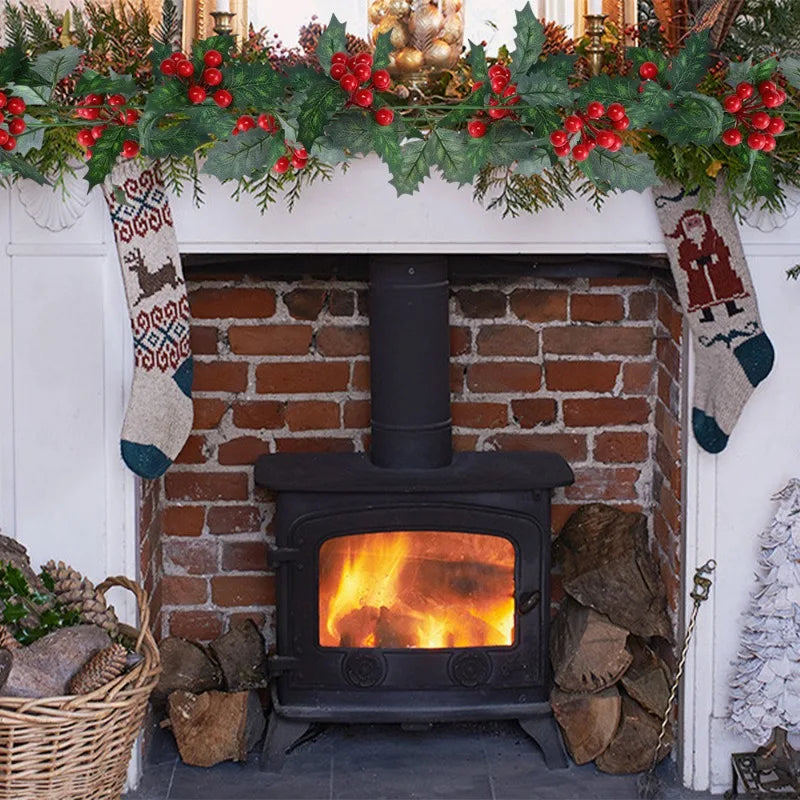 Guirlande de Baies de Houx Décorative Stylé