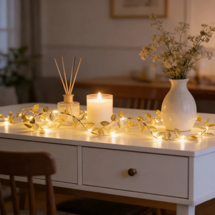 Guirlande de Feuilles à Lumière 
