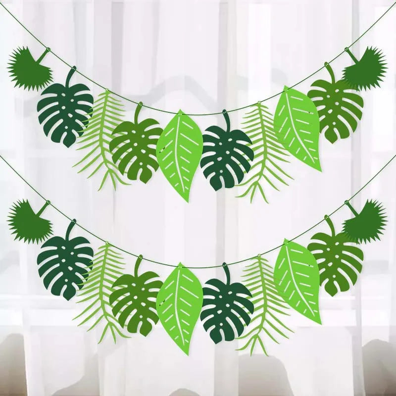 Guirlande de Feuilles Tropicales Design
