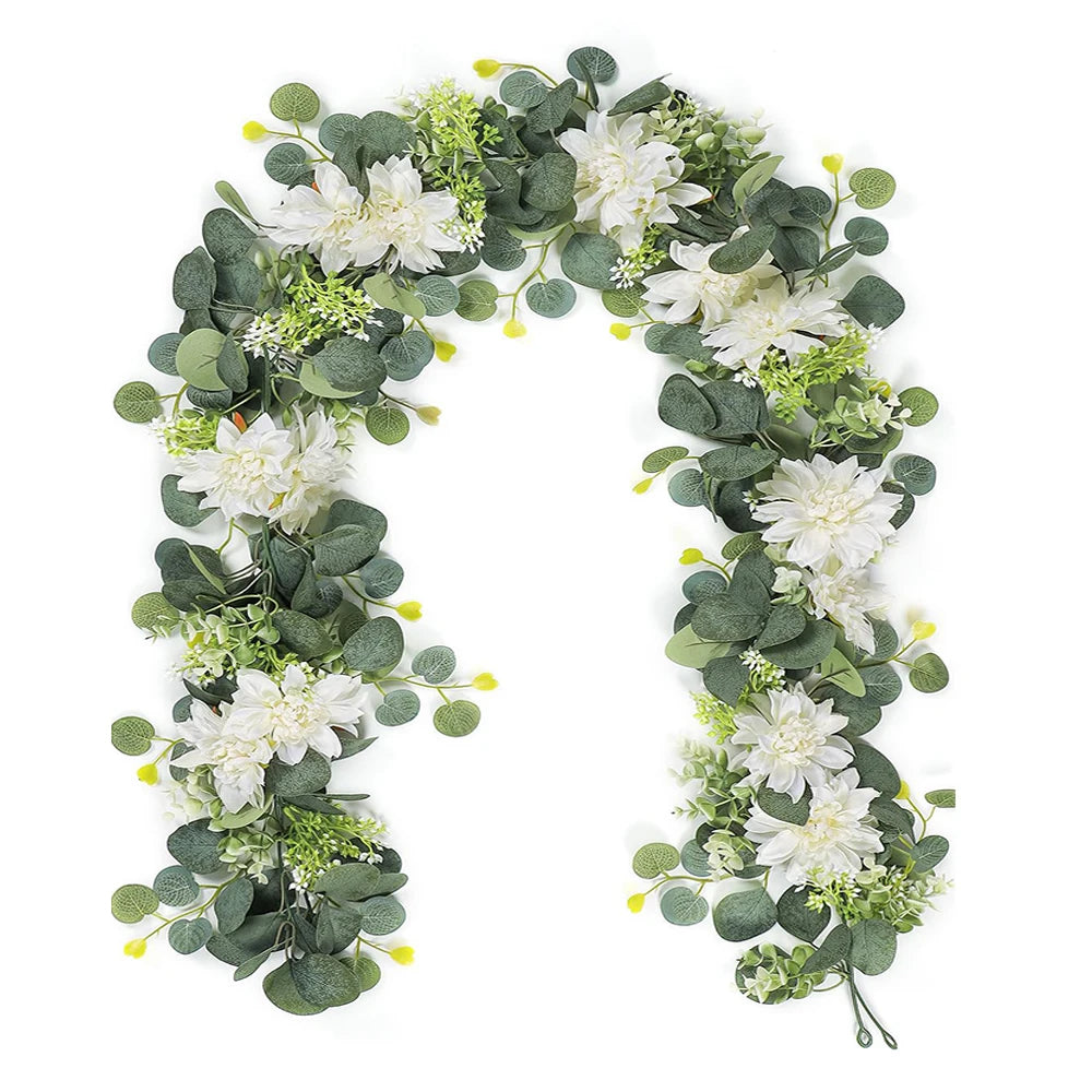 Guirlande de Feuilles d’Eucalyptus à Roses Design