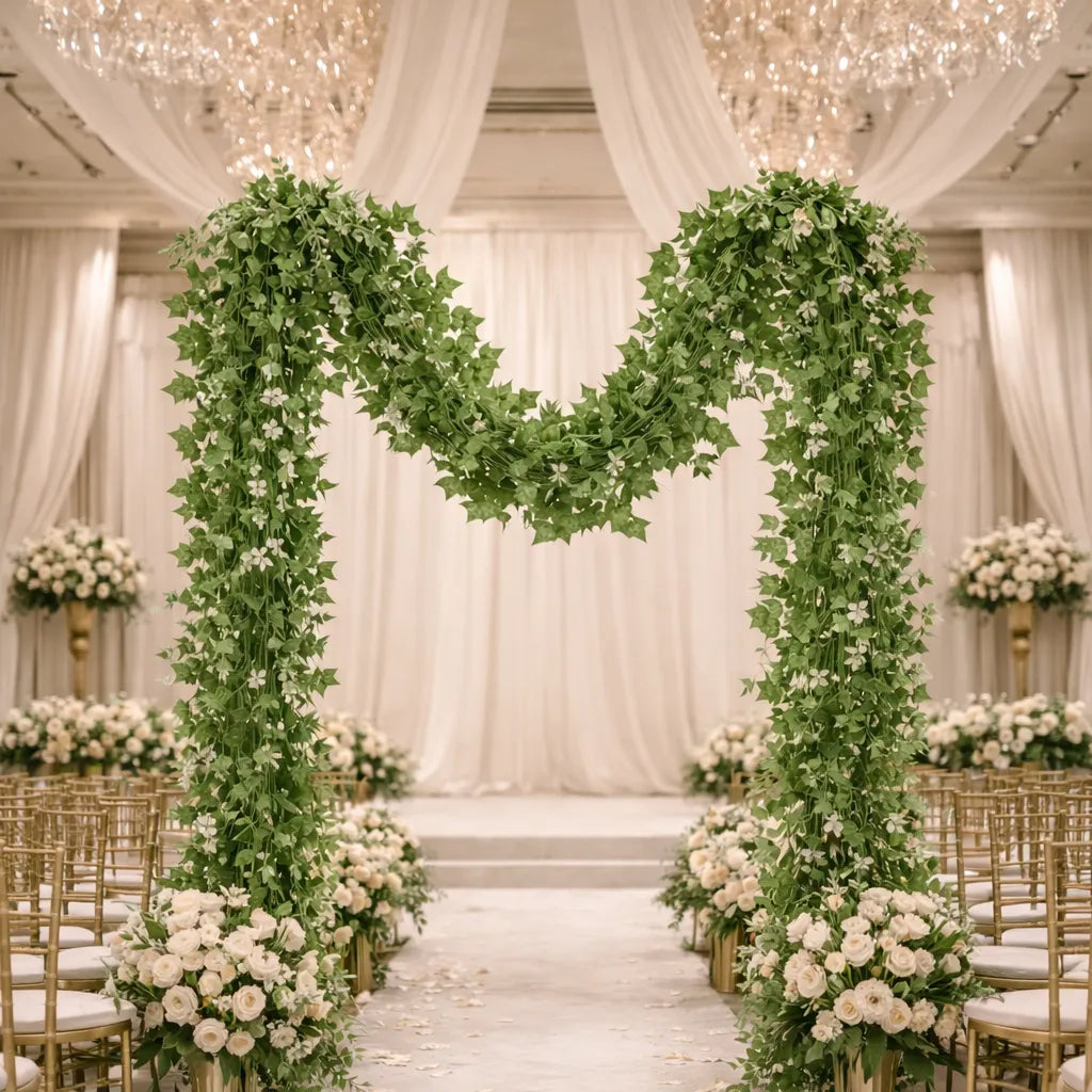 Guirlande de Feuilles de Lierre Artificielles Pour Arche