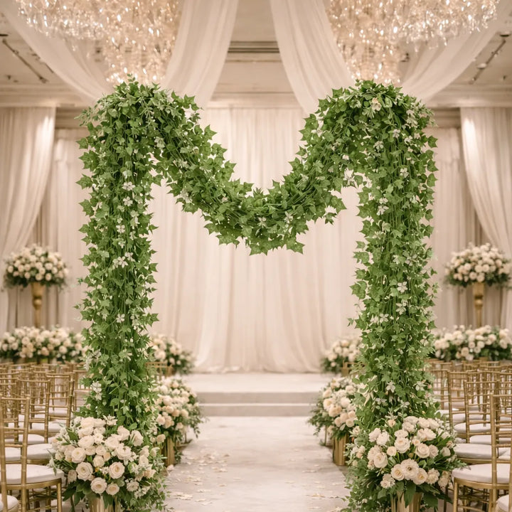 Guirlande de Feuilles de Lierre Artificielles Pour Arche