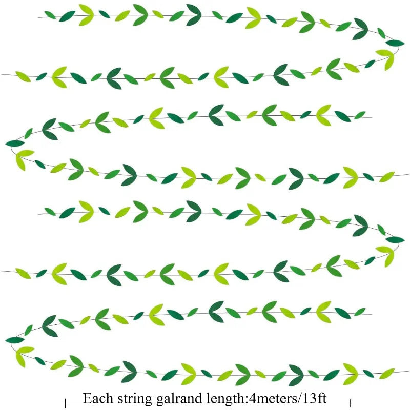 Guirlande de Feuilles en Papier Design