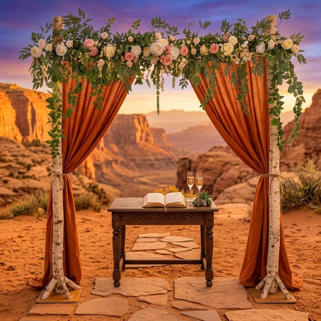 Guirlande de Fleurs Artificielles Arche Mariage Minimaliste