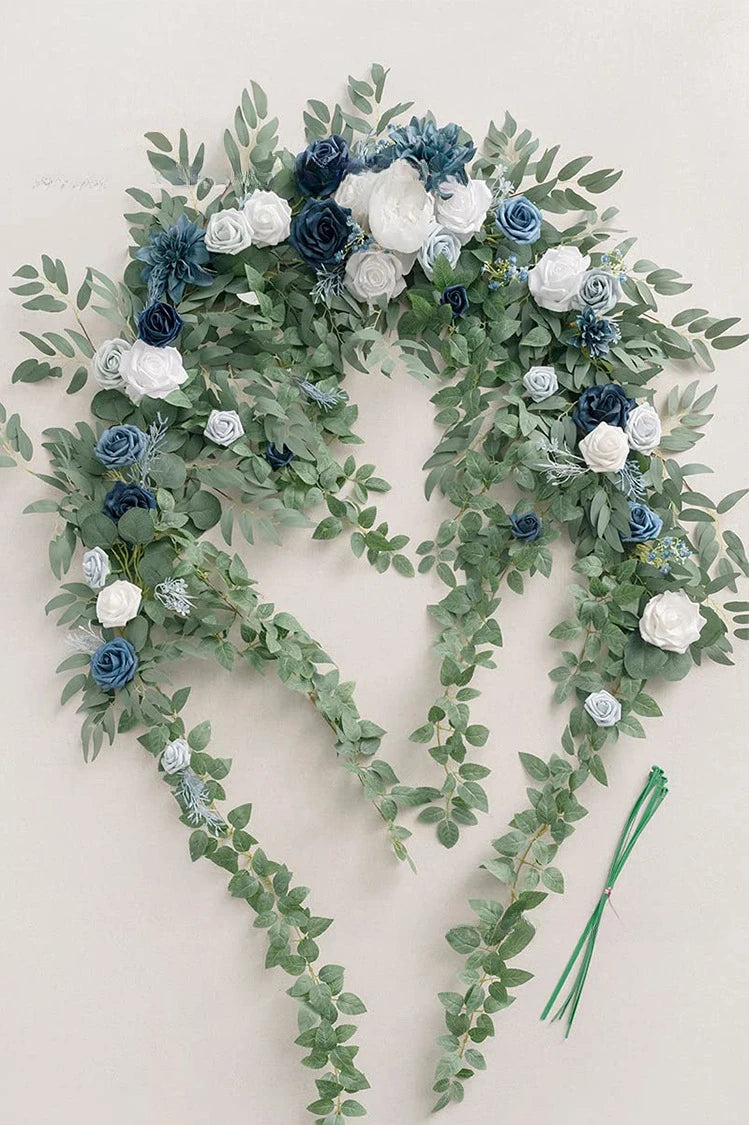 Guirlande de Fleurs Bleues Pour Arche Unique