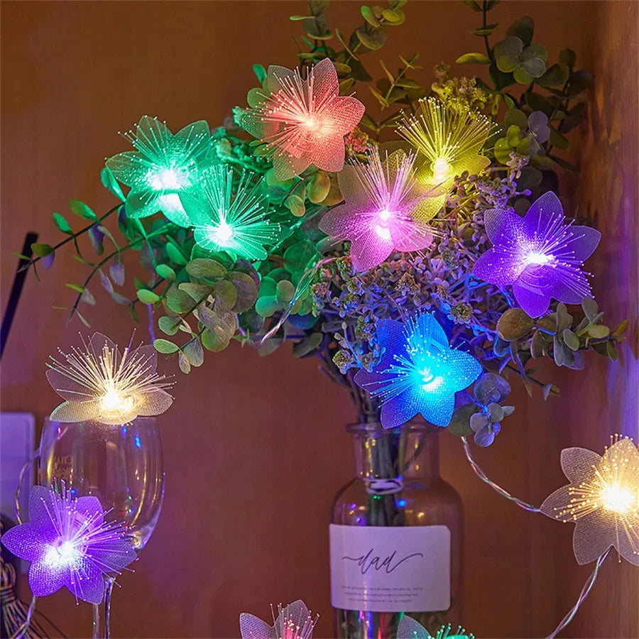 Guirlande de Fleurs Lumineuse Multicolore Minimaliste