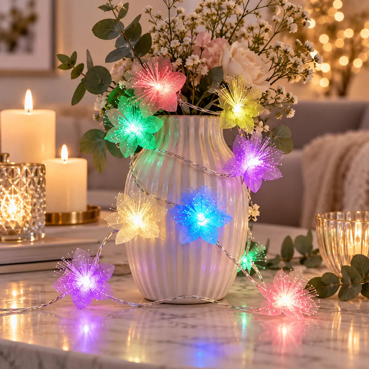 Guirlande de Fleurs Lumineuse Multicolore original
