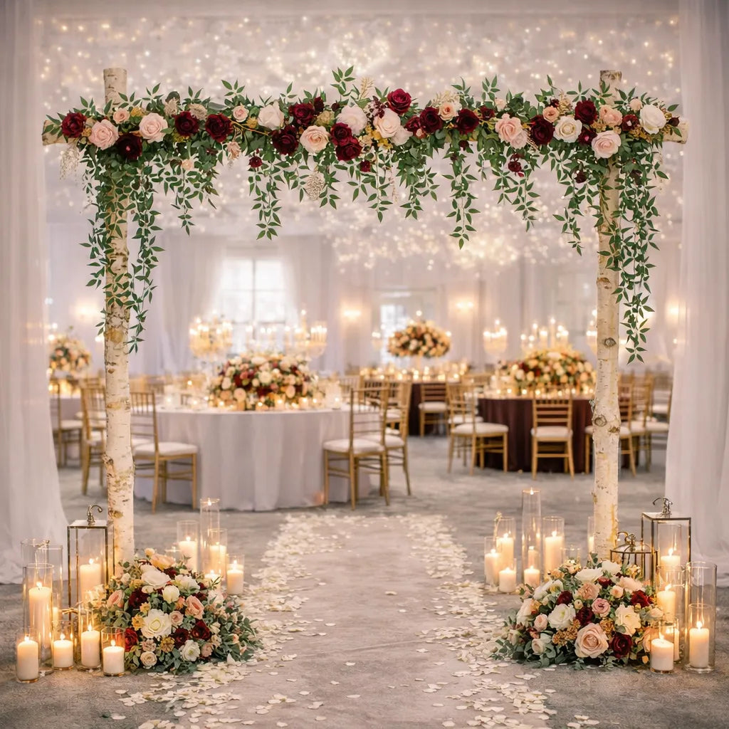 Guirlande de Fleurs Pour Arche Mariage 
