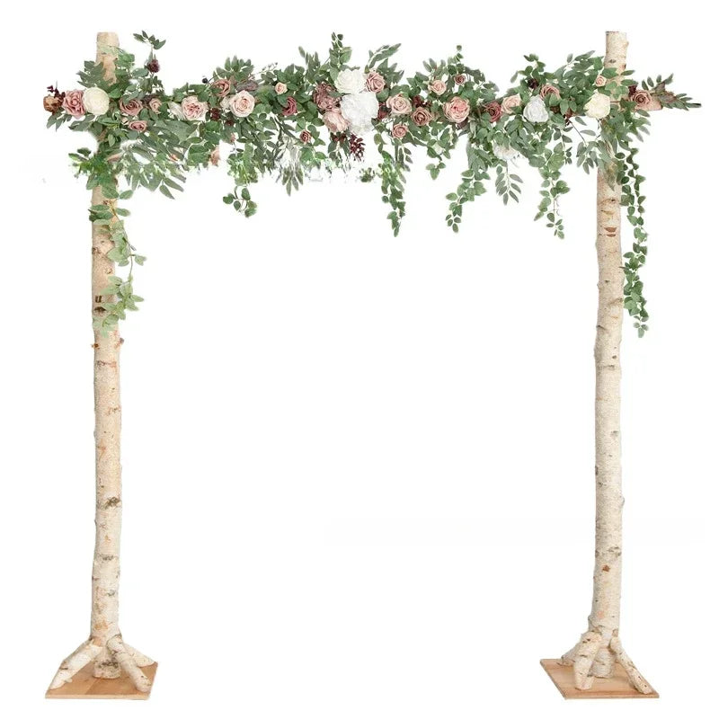 Guirlande de Fleurs Roses à Feuillage Pour Arche Unique