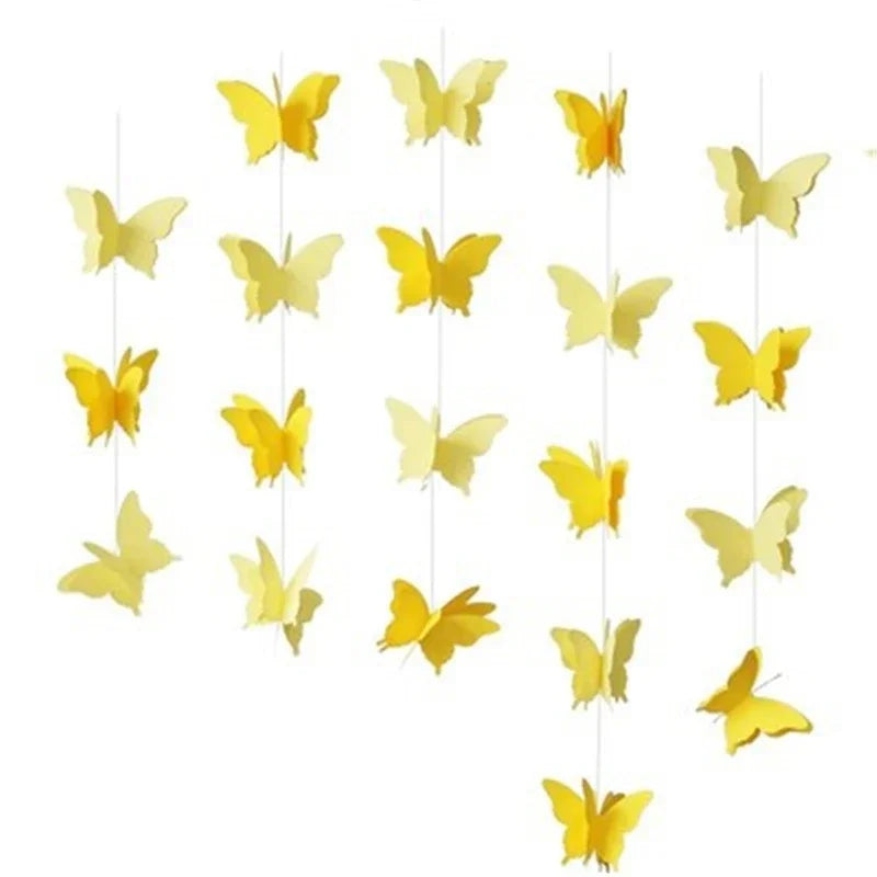 Guirlande de Papillons Jaunes Design