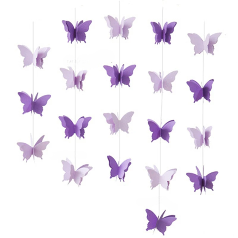 Guirlande de Papillons Violets Harmonieux