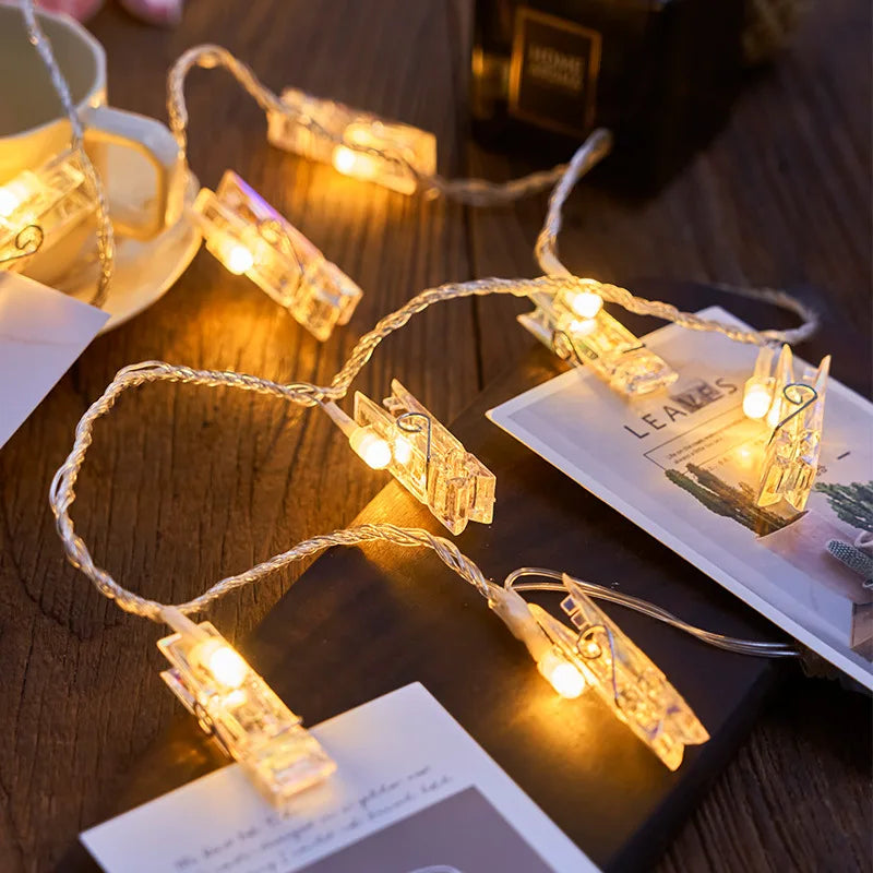 Guirlande de Pinces Clip Déco Lumineuse