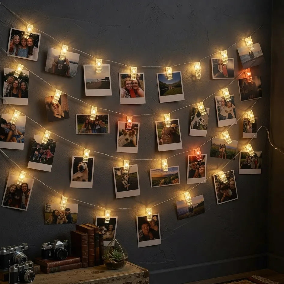 Guirlande de Pinces Clip Déco Originale