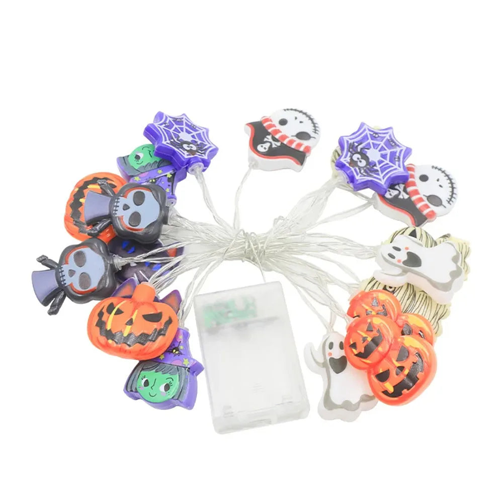 Guirlande lumineuse à illustrations Halloween  transparent