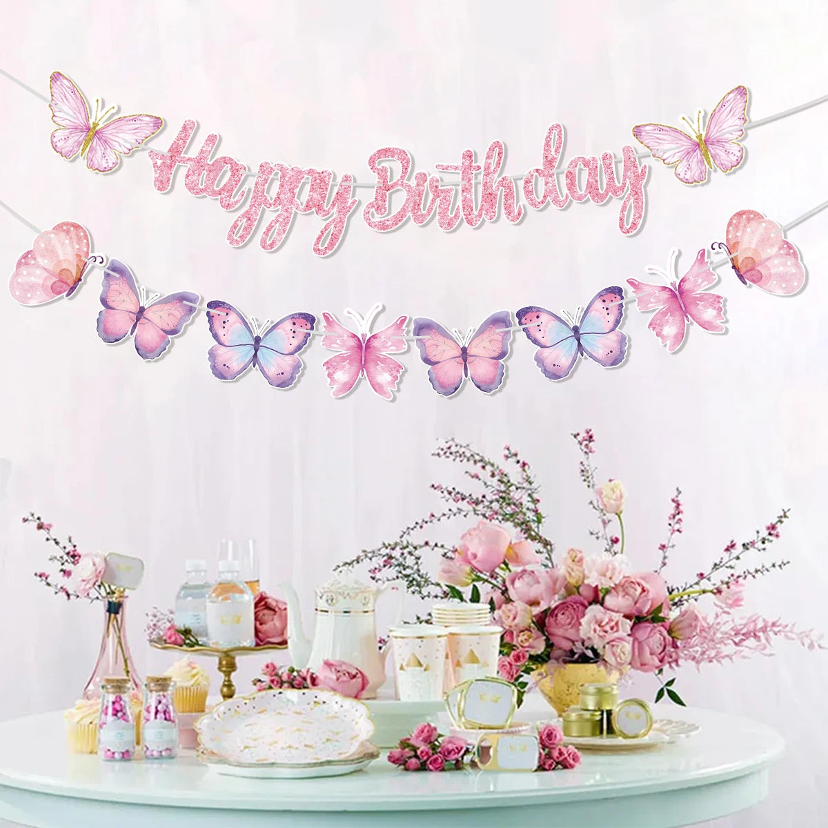 Guirlandes Anniversaire Papillons Original