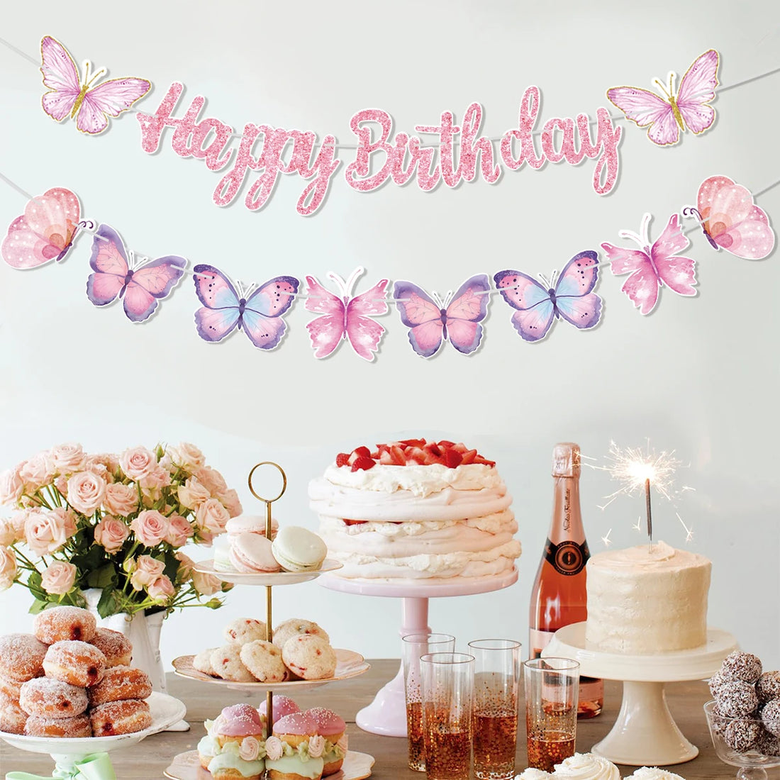 Guirlandes Anniversaire Papillons Originales