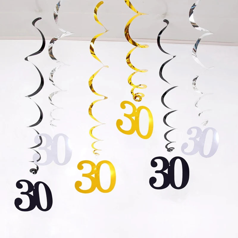 Guirlandes Anniversaire Suspendues 30 Ans Originales