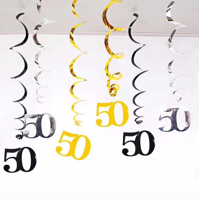 Guirlandes Anniversaire Suspendues 50 Ans Originales