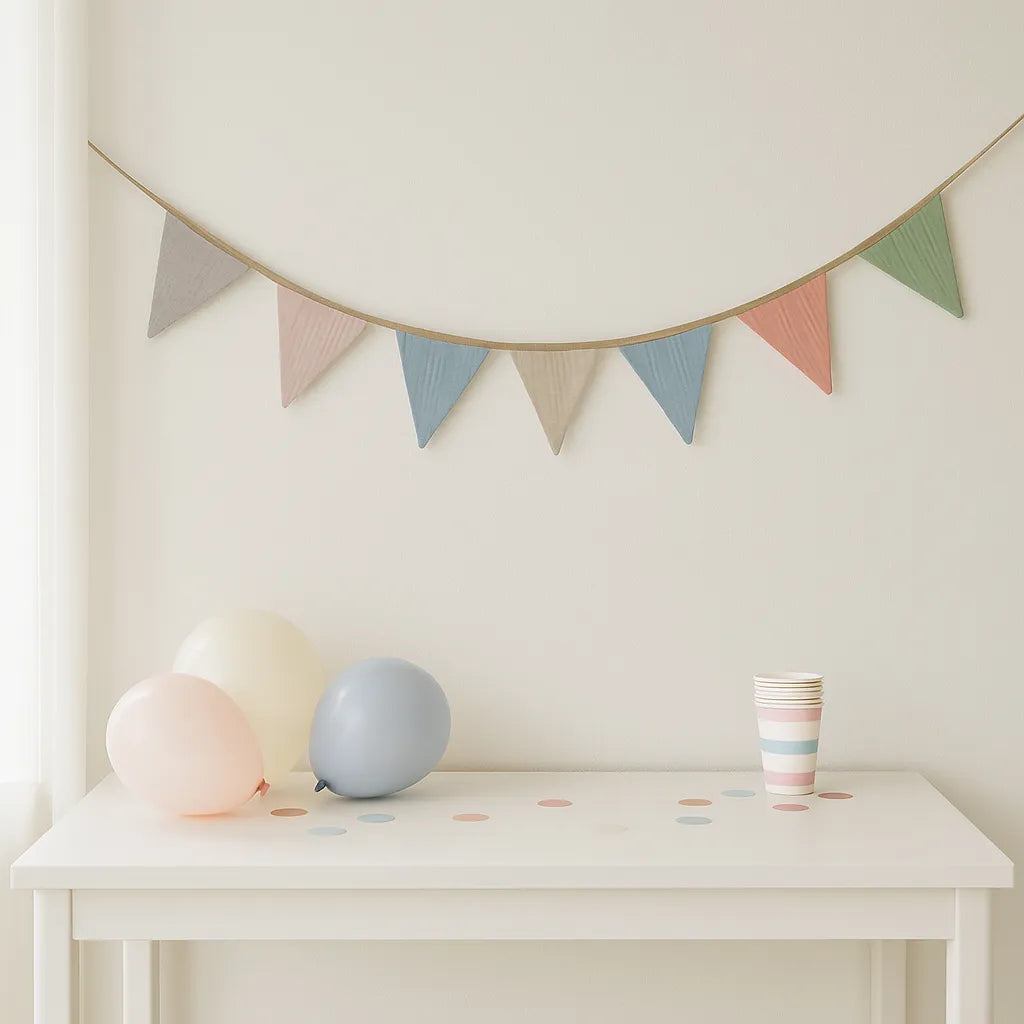 Guirlandes Anniversaire en Tissu Doux