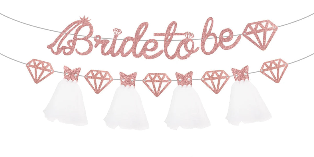 Guirlandes Roses Gold Pailletées Design EVJF