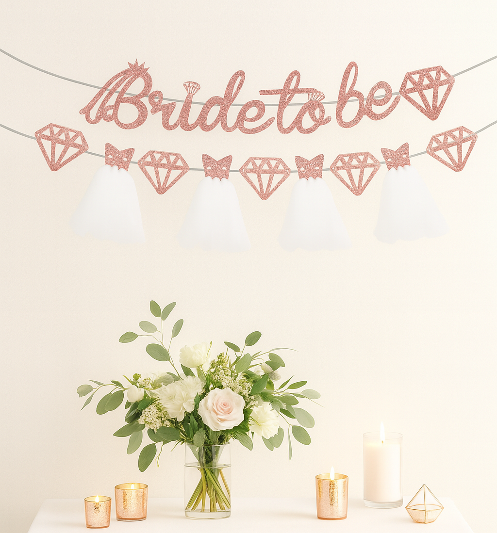 Guirlandes Roses Gold Pailletées EVJF