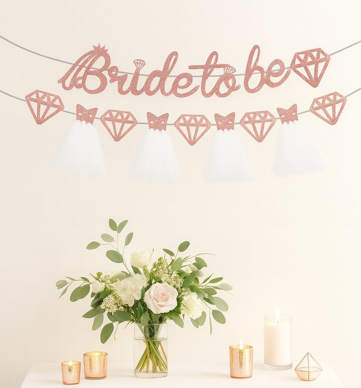 Guirlandes Roses Gold Pailletées EVJF