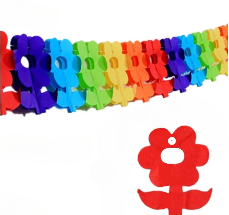 Guirlande Anniversaire en Papier Fleurs Unique