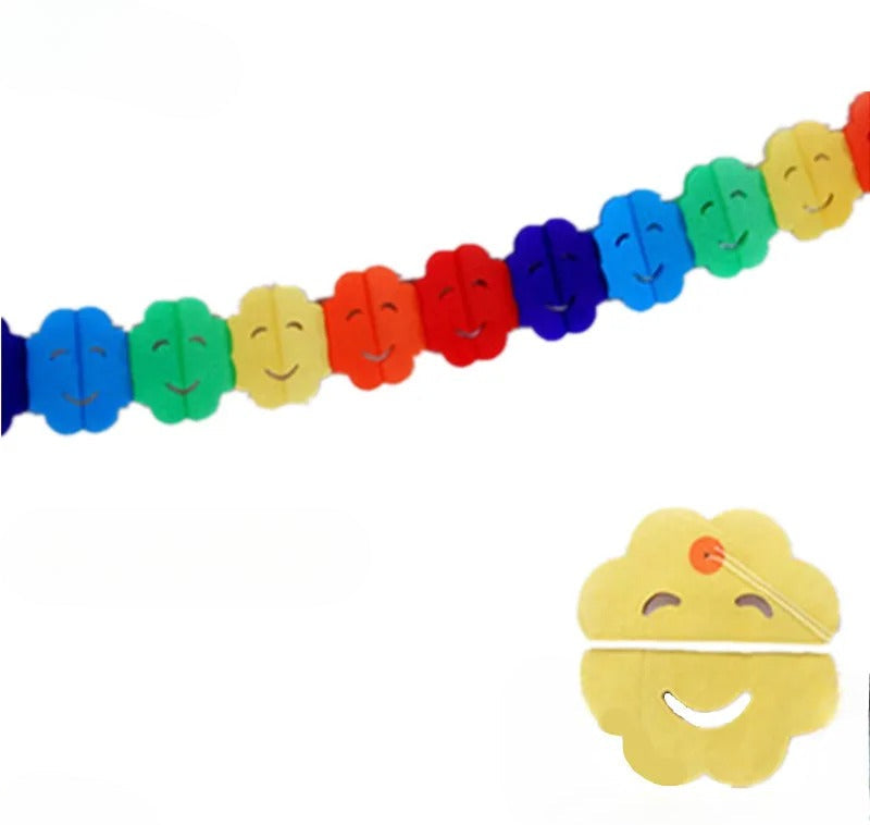 Guirlande Anniversaire en Papier Fleurs