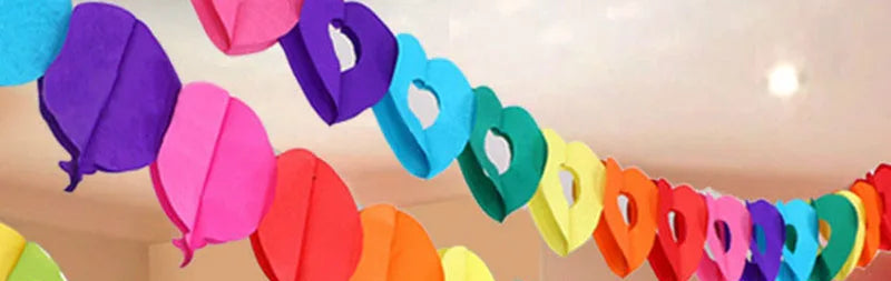 Guirlande Anniversaire Cœur en Papier Originale