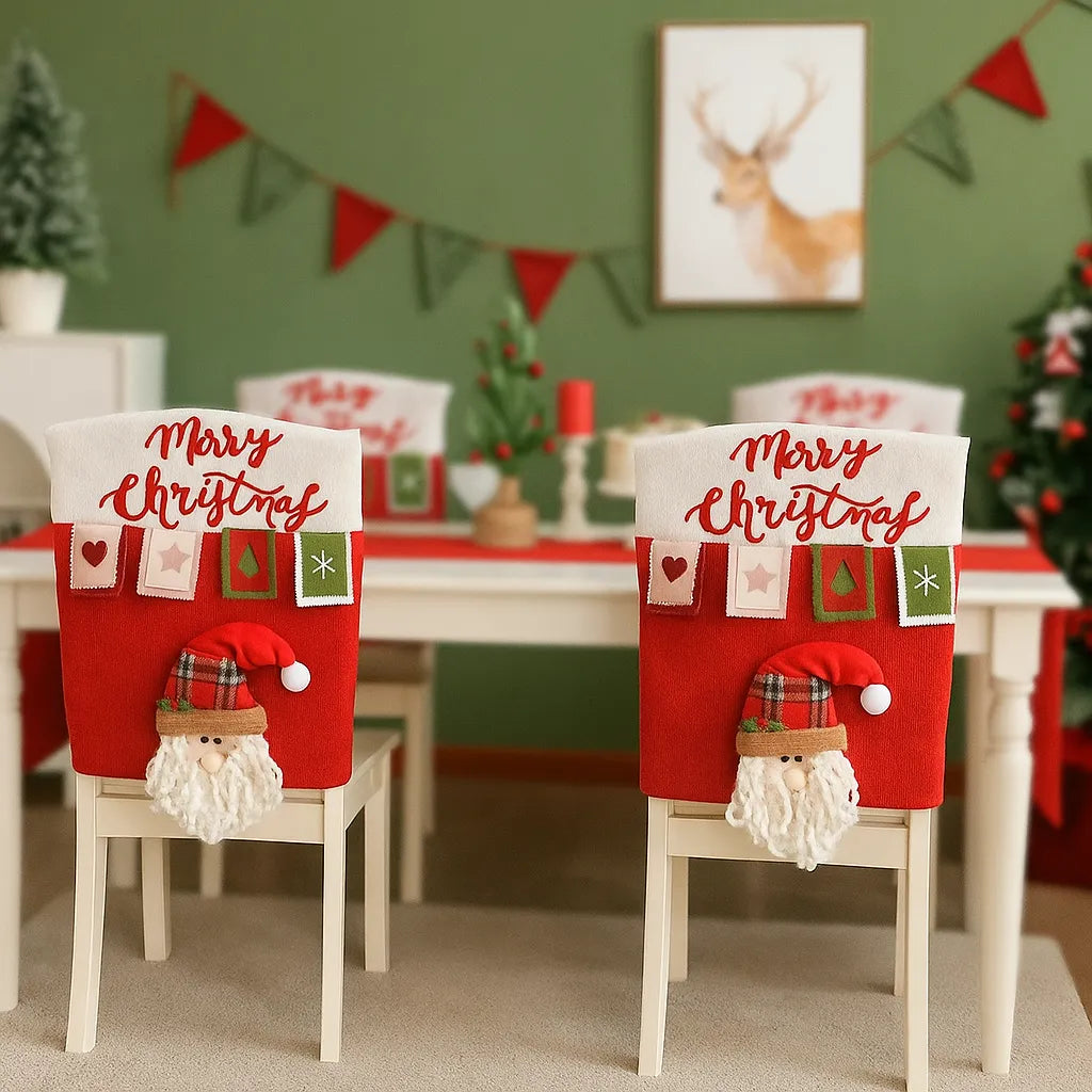 Housse de Chaise 3D Père Noël