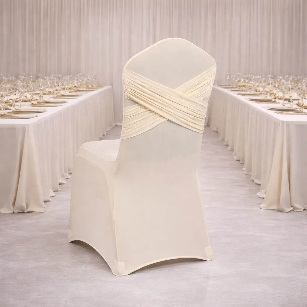 Housse de Chaise Champagne pour Mariage