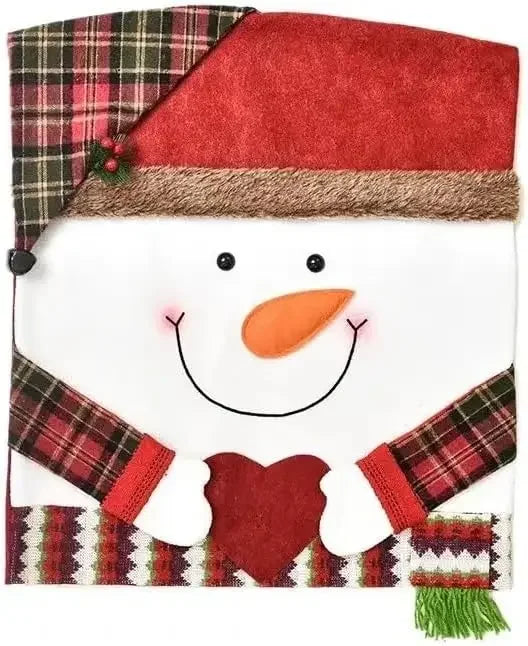 Housse de Chaise Déco Noël Bonhomme Design