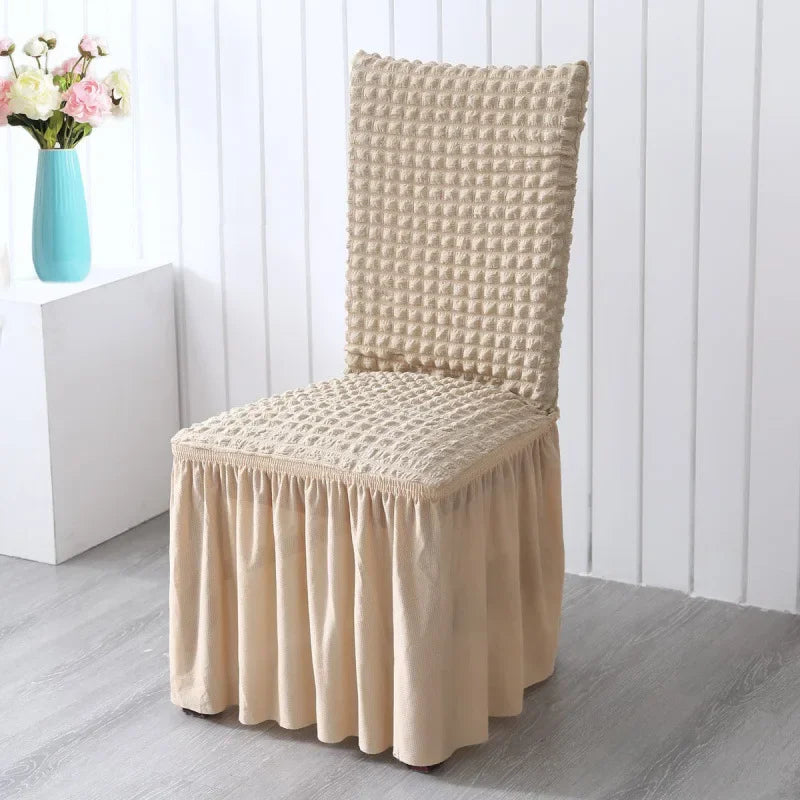 Housse de Chaise Mariage Beige Chic Design
