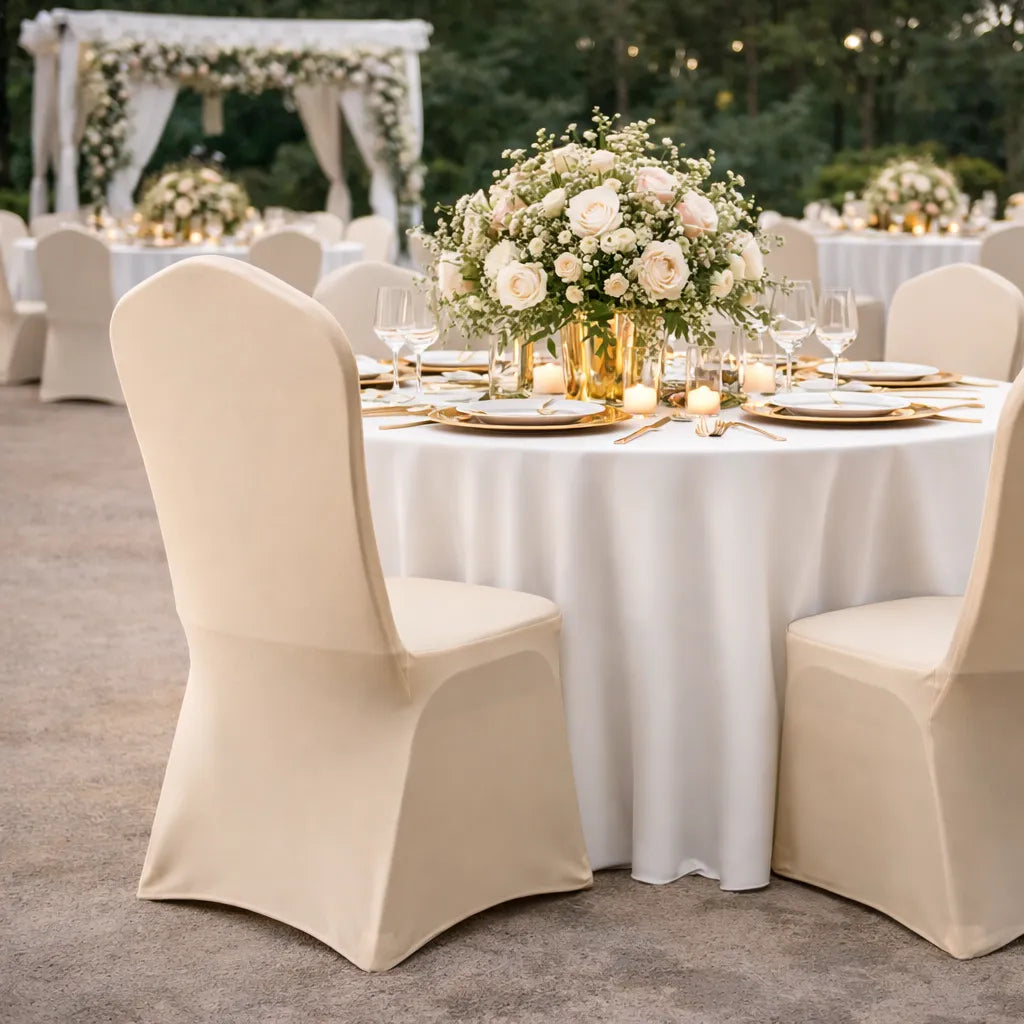Housse de Chaise Mariage Elégante Epurée