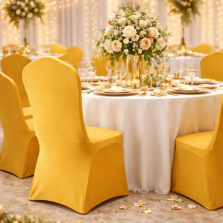 Housse de Chaise Mariage Extensible Elégante