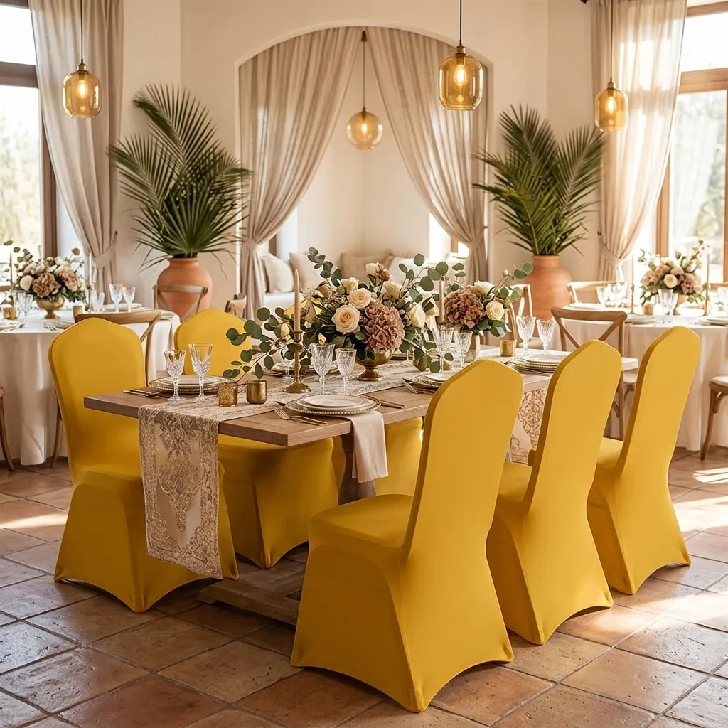 Housse de Chaise Mariage Extensible Elégante moderne