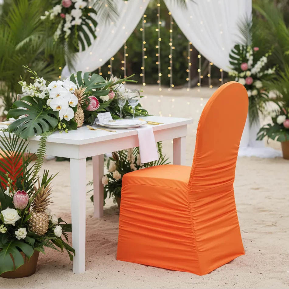 Housse de Chaise Mariage Orange