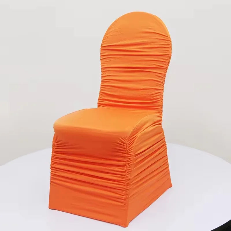 Housse de Chaise Mariage Orange Festive