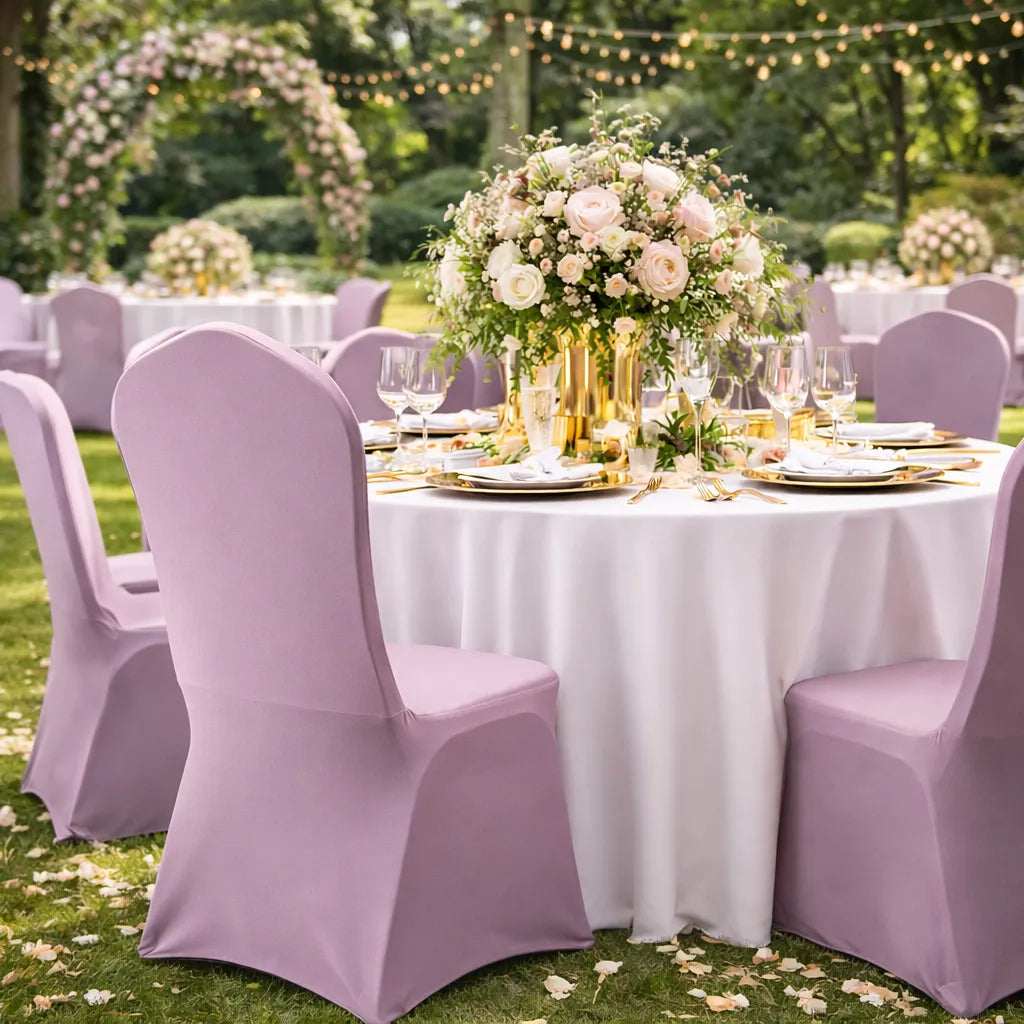 Housse de Chaise Mariage Romantique