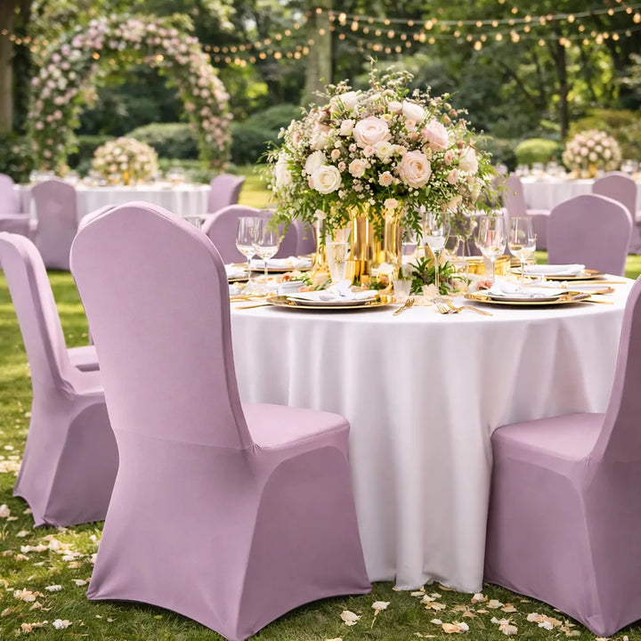 Housse de Chaise Mariage Romantique