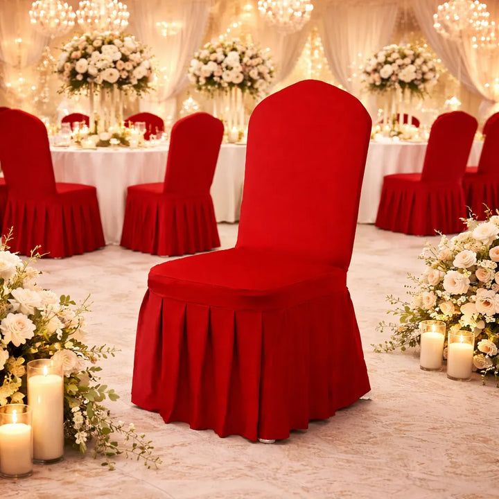 Housse de Chaise Mariage rouge