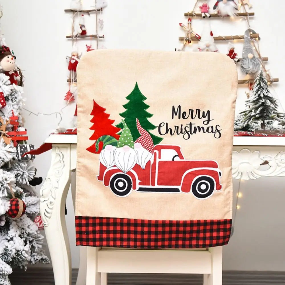 Housse de Chaise Merry Christmas Design