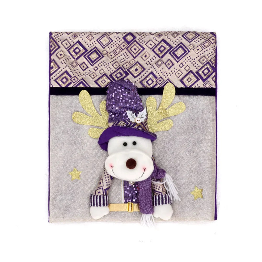 Housse de Chaise Noël Rennes Violette