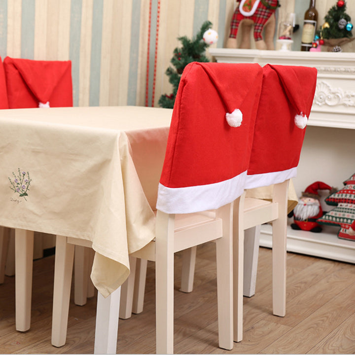 Housse de Chaise Noël Rouge