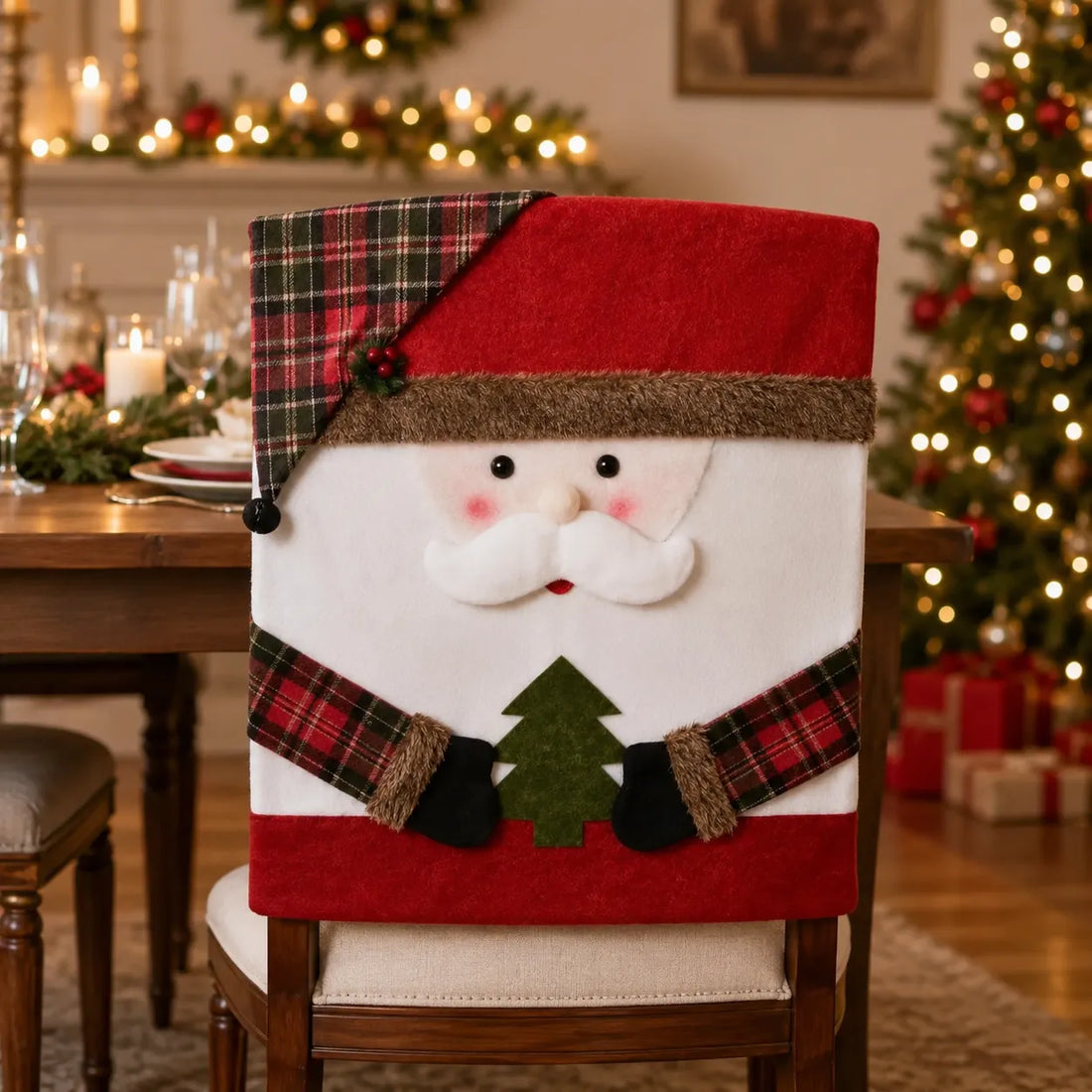 Housse de Chaise Père Noël Design Pratique