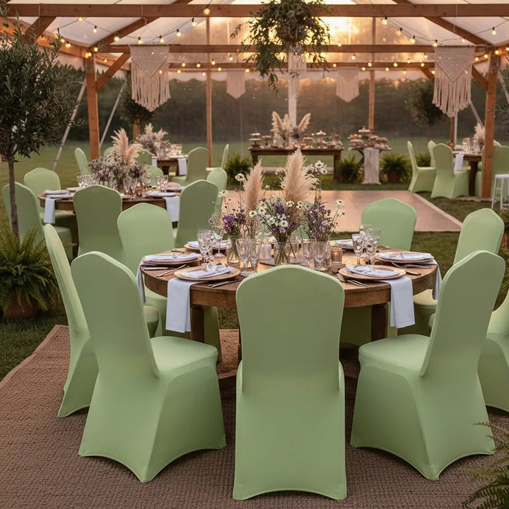Housse de Chaise Pliante Mariage Verte